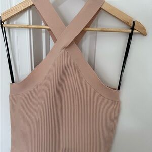 Forever 21 Blush Ribbed Knit Top